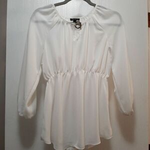 Sam & Jo White Lightweight Blouse Small